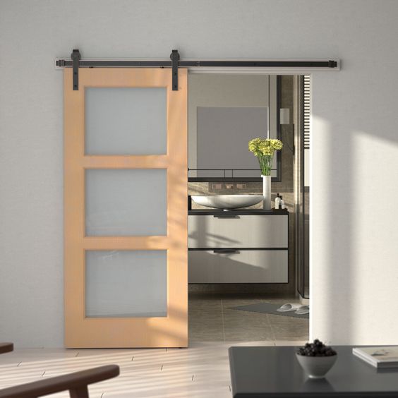 3 Panel Glass Door