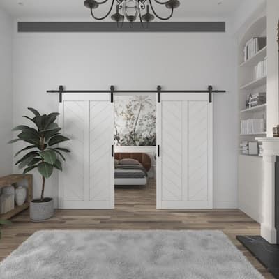 Feathered Chevron Door