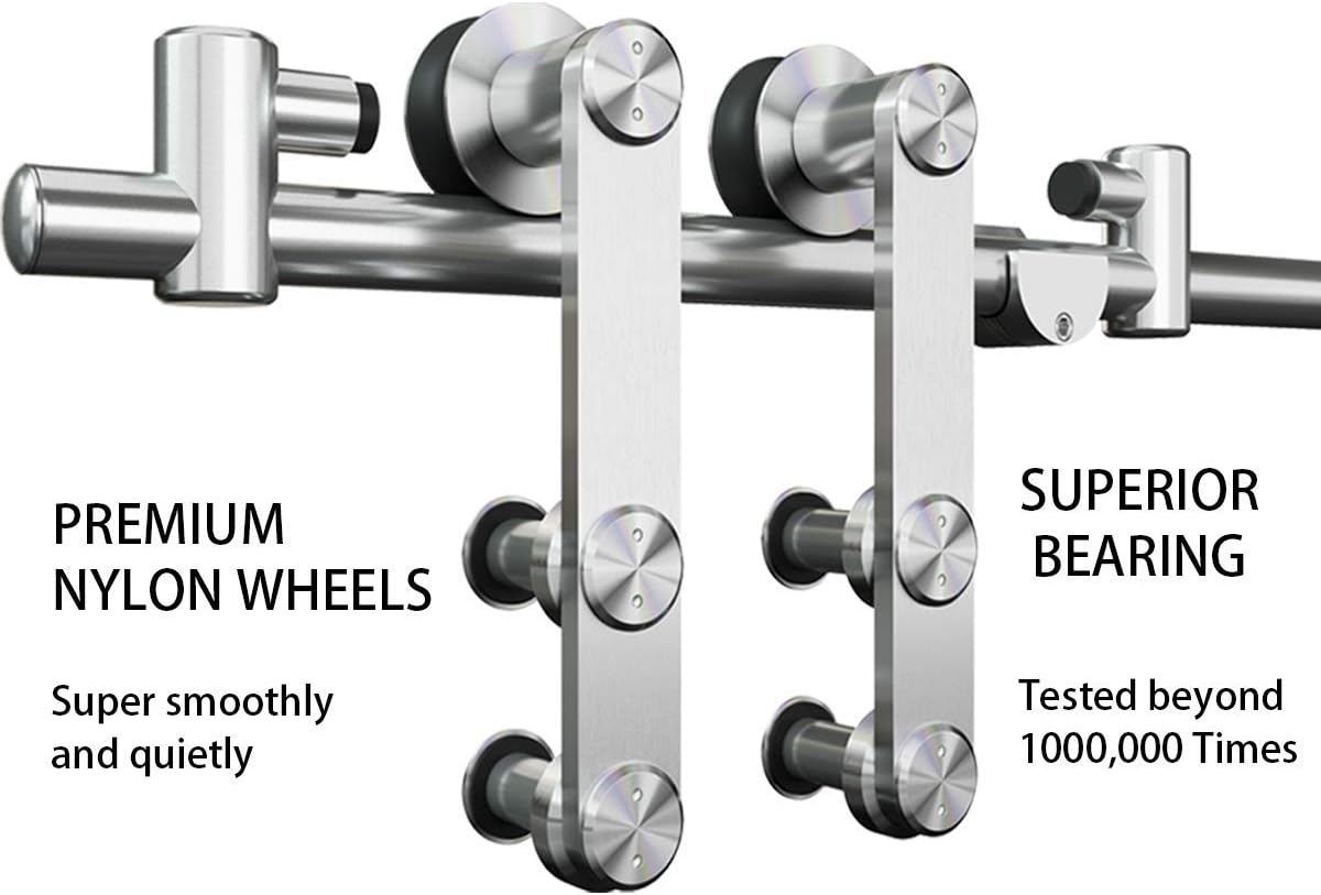 Modern Silver Tube Track Hardware - Precision and Performance